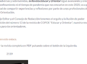 Interesante revista considerar: "Educar Orientar", Número suerte. Orientación Proyecto Vida.