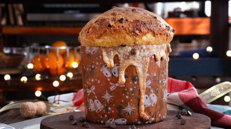 panettone de masa madre pan dulce glaseado