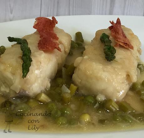 Merluza Con Espárragos Trigueros Merluza Con Espárragos Trigueros