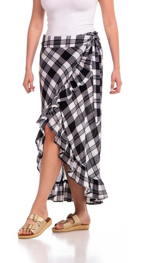 Falda Larga Cuadros
