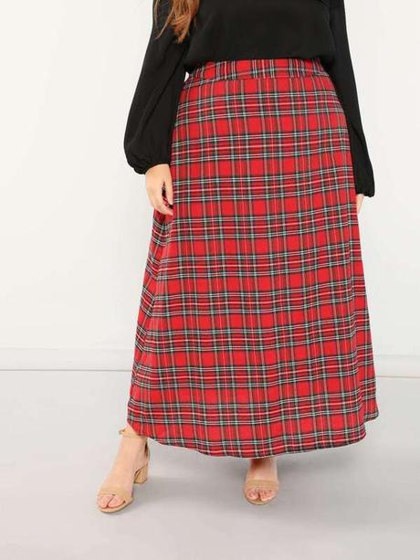 Falda Larga Cuadros