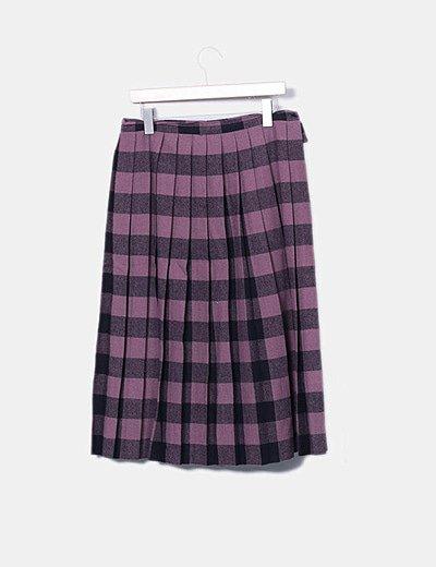Falda Larga Cuadros