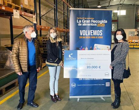 Cosmewax dona 20.000€ a la Federación Española de Bancos de Alimentos (FESBAL) Cosmewax dona 20.000€ a la Federación Española de Bancos de Alimentos (FESBAL)