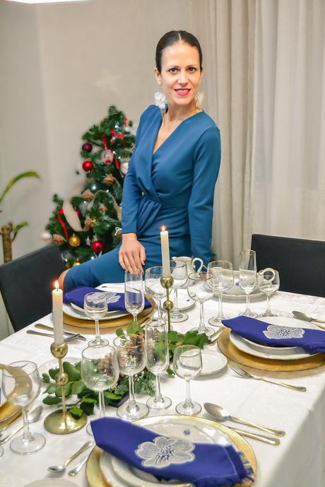 DECORACIÓN MESA NAVIDEÑA. PROPUESTA 1.