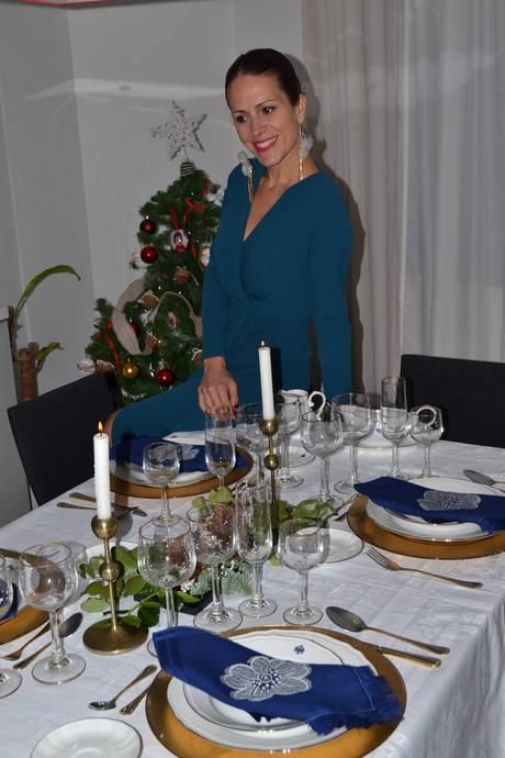 DECORACIÓN MESA NAVIDEÑA. PROPUESTA 1.