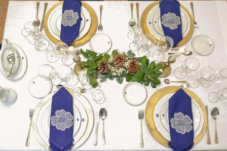 DECORACIÓN MESA NAVIDEÑA. PROPUESTA 1.