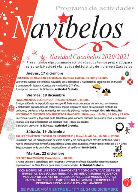 Cacabelos presenta sus actividades de navidad con 'Navibelos 2020' 1