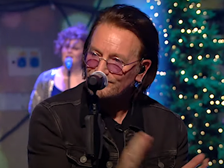 U2 en el especial navideño de la RTE