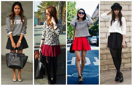 Falda Skater Stradivarius