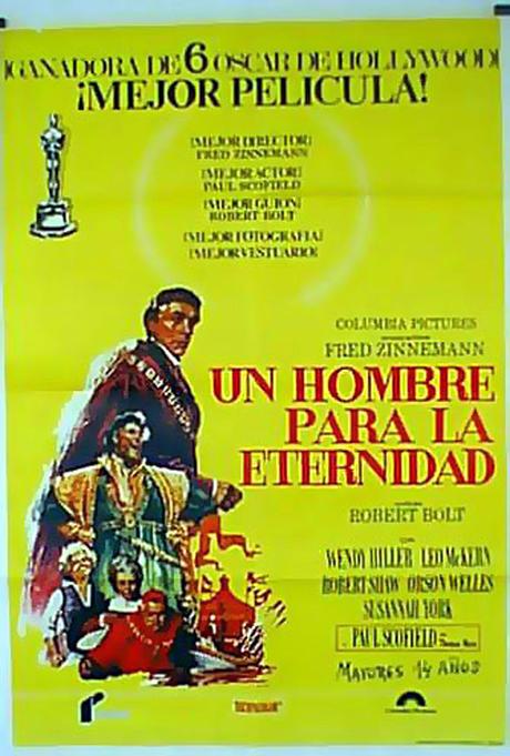 UN HOMBRE PARA LA ETERNIDAD - Fred Zinnemann (Oscar mejor película 1966) UN HOMBRE PARA LA ETERNIDAD - Fred Zinnemann (Oscar mejor película 1966)