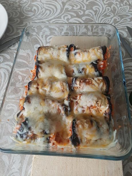 CANELONES DE BERENJENA Y ATUN