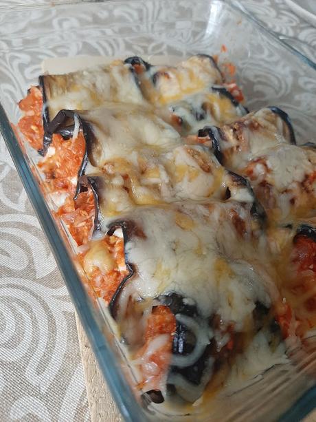 CANELONES DE BERENJENA Y ATUN