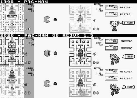 [ROM hack] Pac-Man GB – Redux (Game Boy)