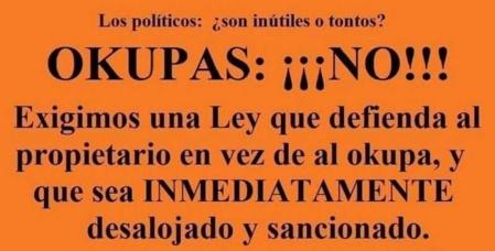 El social-comunismo de Sánchez e Iglesias será derrotado por proteger a los okupas