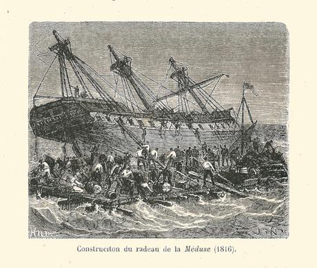 El naufragio de la Medusa Meduse,la Medusa,fragata Medusa,Echo, Argus,Loire,naufragio,balsa de la medusa, naufragio la medusa,Senegal,Sant Louis,costa africana,Mauritania,banco de banco de Arguin, Le Machine,La Máquina, Chaumereys, Hugues Duroy de Chaumerey, Julien-Désiré Schmaltz, Henri de Savigny, Alexandre Corréard, tragedia,canibalismo