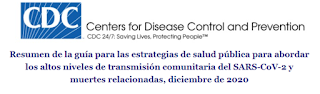 Nueva guía de los CDC sobre transmisión de SARS-COV2