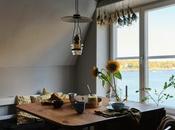 Pequeño apartamento vintage vistas Estocolmo