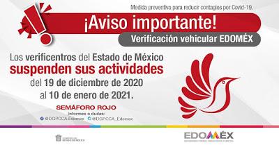 SUSPENDEN VERIFICENTROS ACTIVIDADES EN EDOMÉX