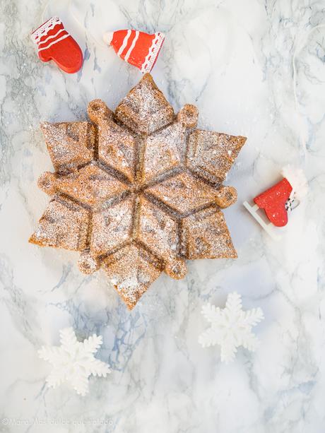 Dulce de leche Snowflake Cake