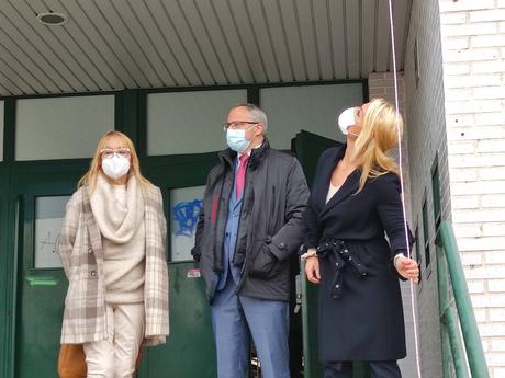 Lydia Valentín ya luce su nombre en el antiguo Pabellón del Toralín 2