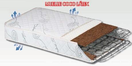 colchon muelle coco latex para cuna