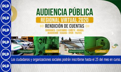 GRL ANUNCIA RENDICIÓN DE CUENTAS DEL AÑO 2020...