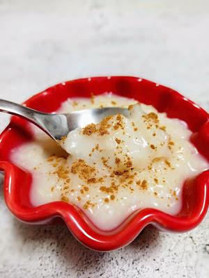 Arroz con bebida vegetal en panificadora