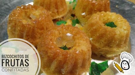 Hacer bizcochitos de fruta confitada en Thermomix