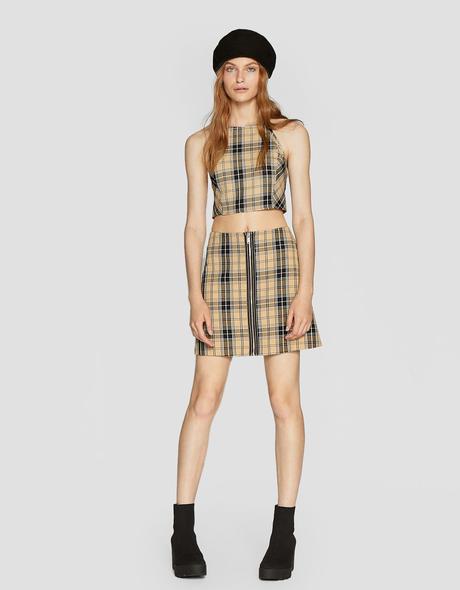 Stradivarius Falda Cuadros
