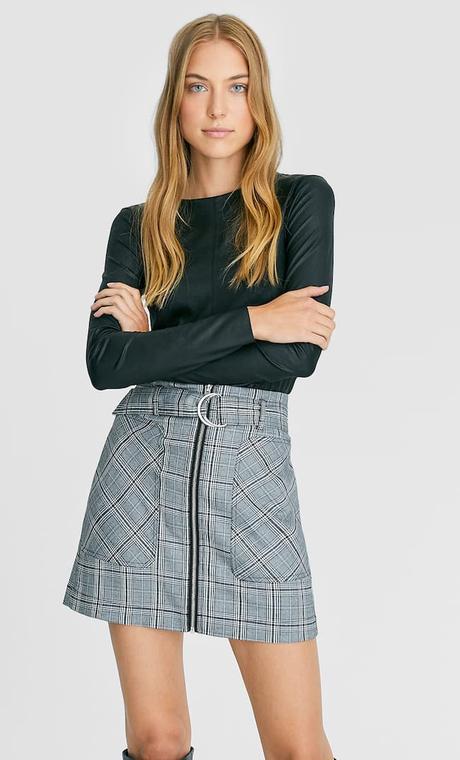 Stradivarius Falda Cuadros