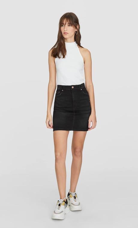 Stradivarius Falda Cuadros