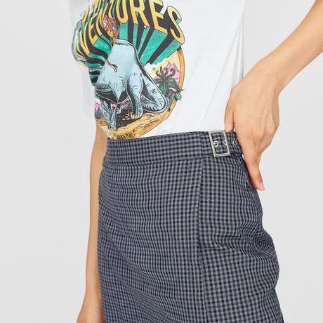 Stradivarius Falda Cuadros