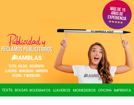 Ramblas Publicidad empresa especialista en merchandising personalizado 