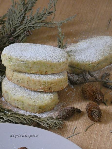 Polvorones de Pistachos al aroma de Naranja