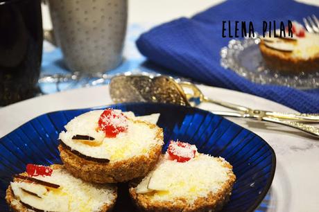 Tartitas integrales de coco y queso (sin azúcar) ¡¡y Feliz Navidad!!