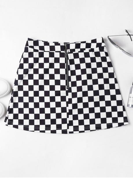 Falda Con Cremallera Delante