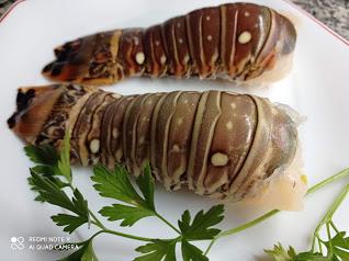 Crema de langosta y gambas