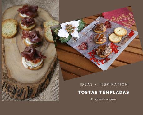 TOSTAS TEMPLADAS DE QUESO DE CABRA Y CECINA DE WAGYU / TOSTAS DE MORCILLA DE ARROZ CON MERMELADA DE SIDRA TOSTAS TEMPLADAS DE QUESO DE CABRA Y CECINA DE WAGYU / TOSTAS DE MORCILLA DE ARROZ CON MERMELADA DE SIDRA