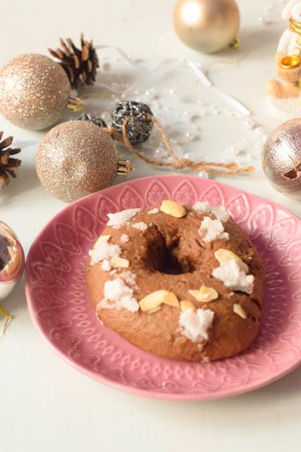 Roscón de Reyes de Chocolate Vegano