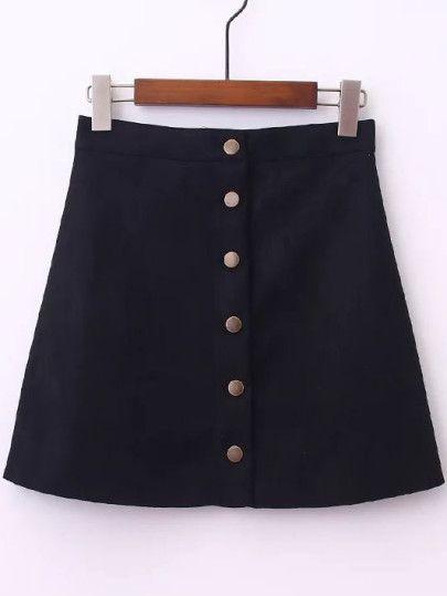 Falda Negra Ante