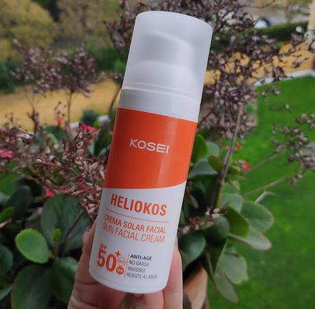 Crema solar facial SPF 50 Heliokos de Kosei. ¿Es invisible? ¿da grasa?