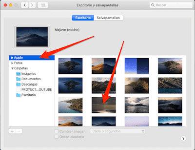 Como cambiar el fondo de pantalla en Mac