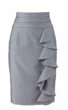 Sencillas Faldas Ala Rodilla Pegadas Elegantes