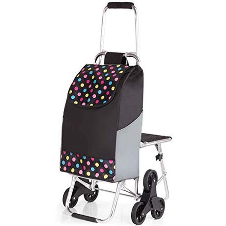 Carrello pieghevole con triciclo in gomma...