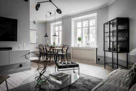 Piso nórdico de planta abierta (y feliz 2021)