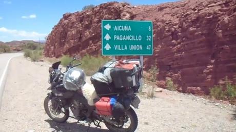 El gran viaje de la ruta 40 en moto de norte a sur: la séptima etapa recorriendo la espectacular Cuesta de Miranda.