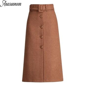 Falda Larga Cintura Alta