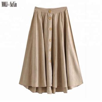 Falda Larga Cintura Alta