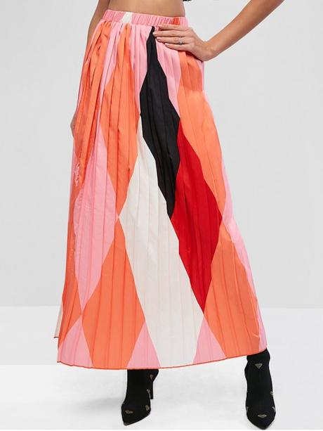 Falda Larga Cintura Alta