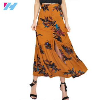 Falda Larga Cintura Alta